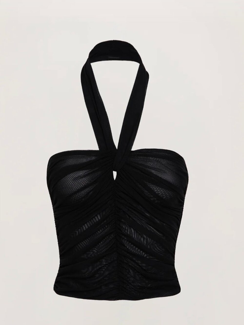 HENNE Raveena Mesh Halter Top - Picture 7 of 7